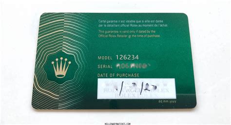 rolex date of purchase card|rolex international warranty.